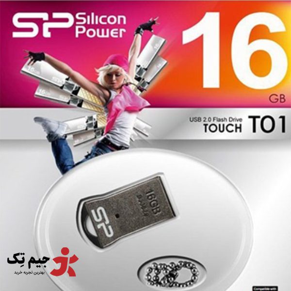 فلش مموری سیلیکون پاور مدل Touch T01 ظرفیت 16 گیگابایت